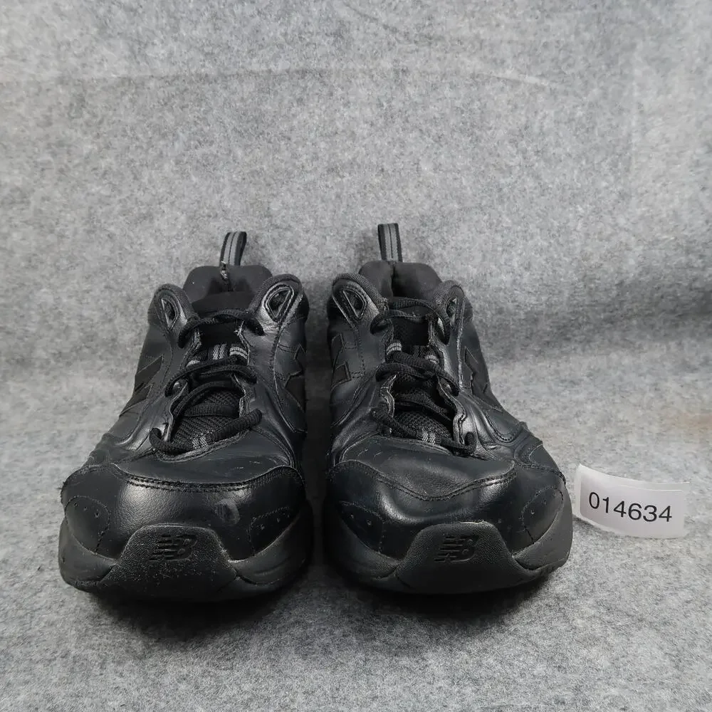 New Balance Shoes Mens 13 Athletic Trainers 624 Active Sneaker Black Leather 4E